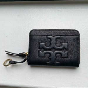 Tory Burch Black Zip Coin Case